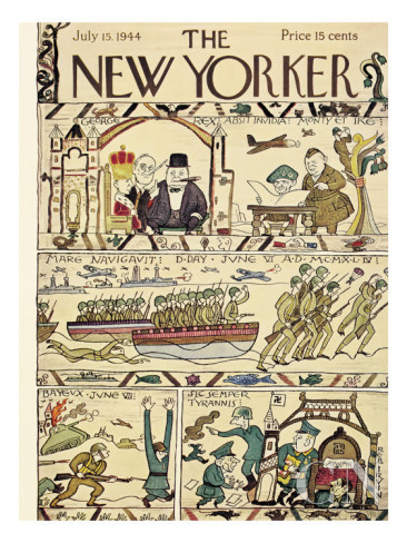 New Yorker's July 15, 1944 parody of the Bayeux Tapestry