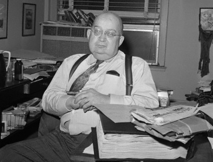 January 1963, New York, USA --- A. J. Liebling, (shown in a January 1963 photo from files), whose caustic criticisma of American newspapers were published for 17 years in the New Yorker magazine under the title of 