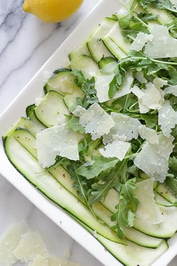 This light summer 5-ingredient zucchini salad is this perfect summer side dish. You can serve this as an appetizer, side dish or even as a light lunch for two.