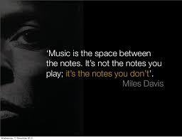 space between notes
