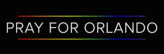 Pray for Orlando with rainbow colors