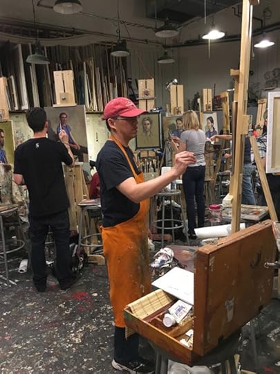 Painting at the League