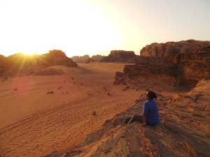 Sunset in Wadi Rum