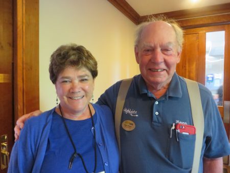 Darcy Pattison and Kent Brown at the Highlights Foundation, summer 2016. |DarcyPattison.com