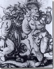 This image seems to represent a Little Person as a court jester.