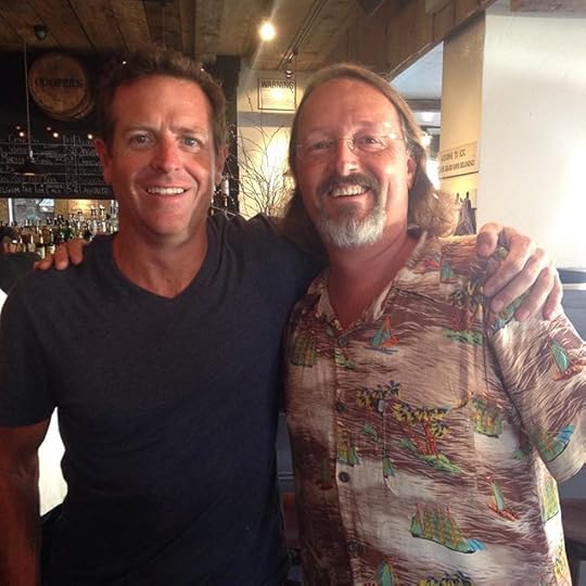 Hugh Howey just happened to be in the harbor this evening! Totally tan, man!