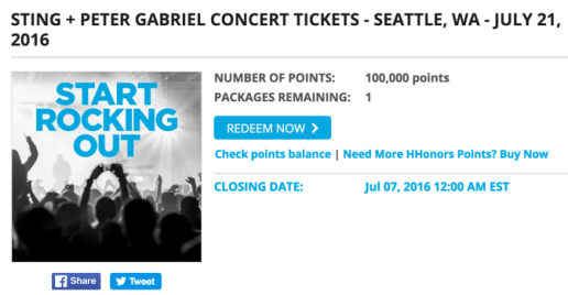 Hilton points to the rescue?