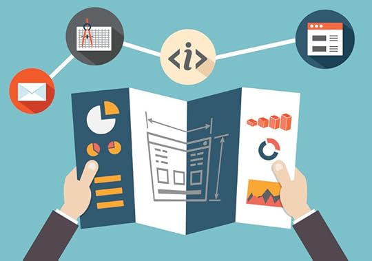 Site map navigation and application structure - vector illustration