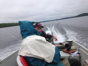 George and Ross head out to fish.