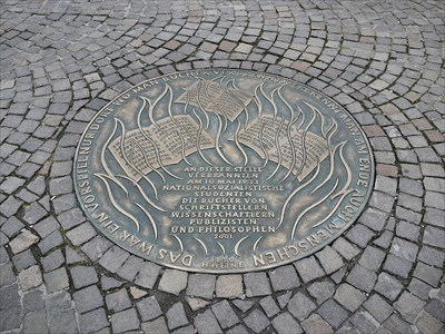Plaque in Memory of Book Burning