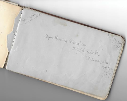 my grandmother's autograph in my great-grandmother's autograph album