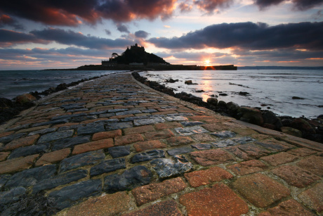 Causeway St. Michaels Mount Cornwall
