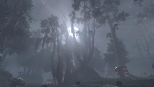 The moon over the Spoiled Garden lair in The Secret World