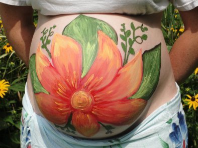 belly painting
