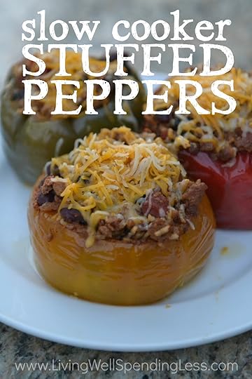 Ready for a fresh take to your tired dinner routine? You seriously won't believe how quickly & easily these delicious slow-cooker stuffed peppers come together! Packed with flavor, they go straight from the freezer to crockpot for an effortless meal that is sure to impress! It is freezer cooking at its best!