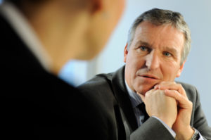 men talking