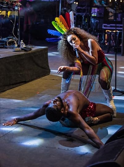 André D. Singleton performing with Lion Babe, LA Pride, June 12, 2016. Photograph by Chris Tuite © Chris Tuite Photography