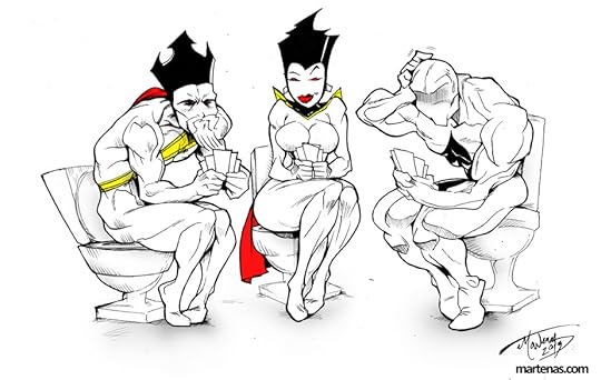 A winning flush! by Martenas on Deviantart http://martenas.deviantart.com/art/Royal-Flush-Gang-371370726