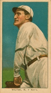 Hooks Wiltse baseball card.