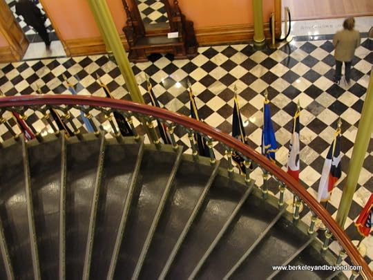 iron spiral staircase at Old State Capitol in Baton Rouge, Louisiana