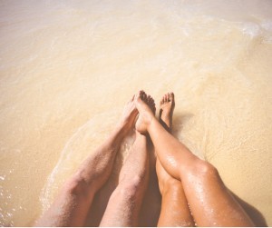 Honeymoon Couple on Beach