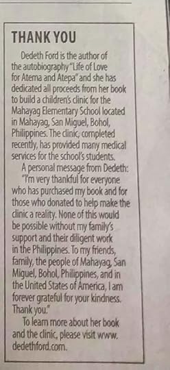 Dedeth Ford Author Of Life Of Love For Atema And Atepa