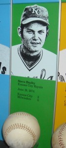 Steve Busby's ball from his second no-no in the Hall of Fame.