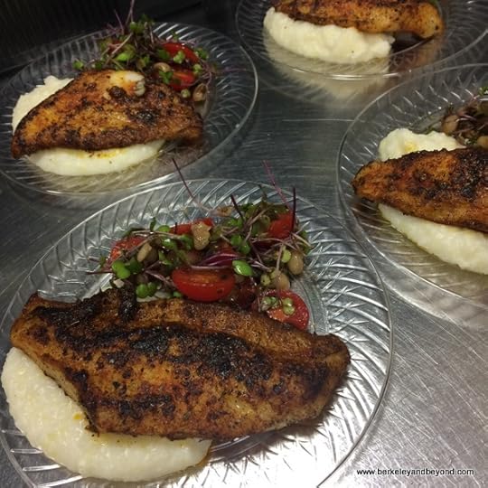 sample of finished black drum fish at Red Stick Spice Co. in Baton Rouge, Louisiana