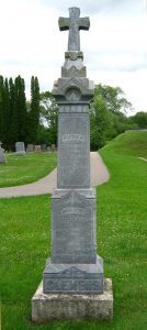 Peter & Mary Clemens headstone, Mazeppa MN