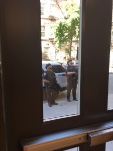 Police Guards outside LGBT Community Center