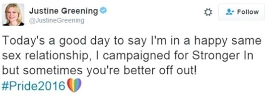 Justine Greening tweet