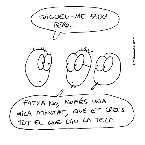 Vinyeta d'humor gràfic homenatge als tertulians fatxes de TV3.