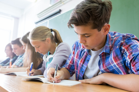 teens in classroom