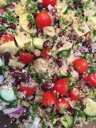 Black Bean and Quinoa Tabbouleh