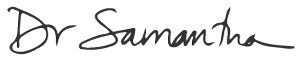 Dr Samantha Signature siggy
