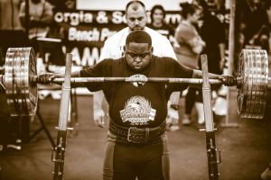 #4 ranked 275lb powerlifter Perry Ellis preparing to squat big