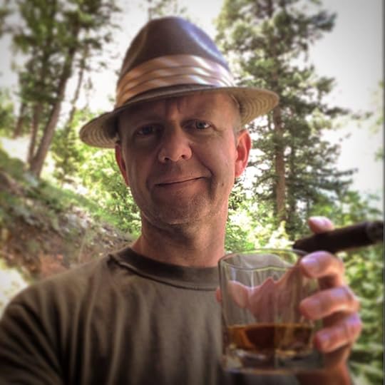 A lovely afternoon in the mountains of Colorado enjoying single malt scotch and a cigar.