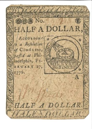 Currency Half Dollar Fugio Side