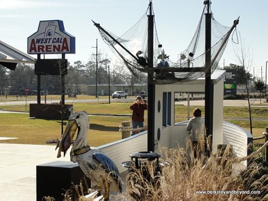 photo op at Adventure Point visitor center in Sulphur, Louisiana