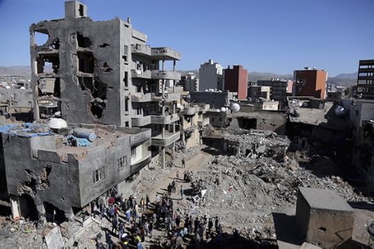 Buildings, which were damaged during the security operations and clashes between Turkish security forces and Kurdish militants, are seen in the southeastern town of Cizre in Sirnak province