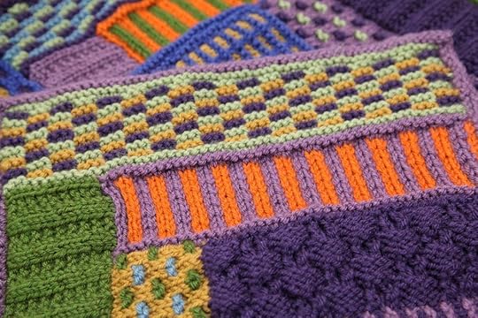 Slip stitch knit afghan on Craftsy.com