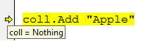 VBA Object nothing