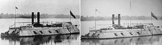 USS Carondelet (Left) and the USS Baron Dekalb (Right)