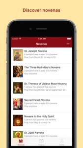 Novena app screenshot