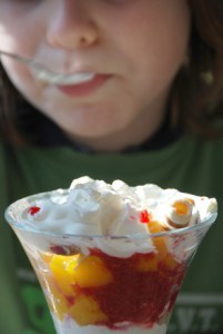 New child stereotype brewing - Child eating ice cream