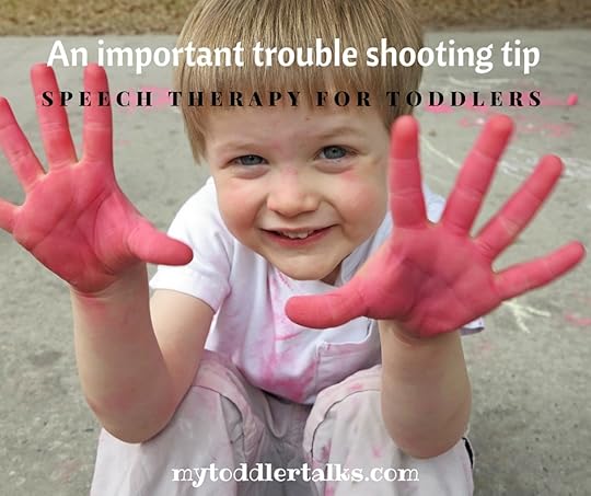 An important trouble shooting tip speech therapy for toddlers