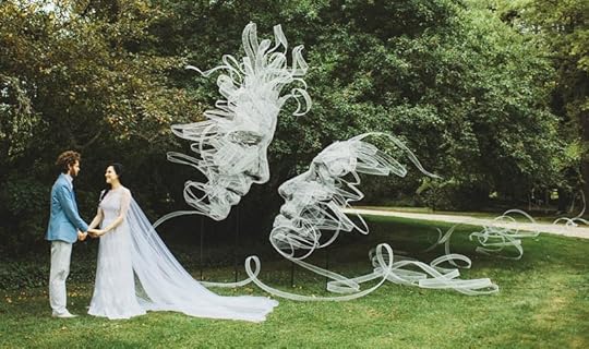 Benjamin shine fabric art wedding portrait
