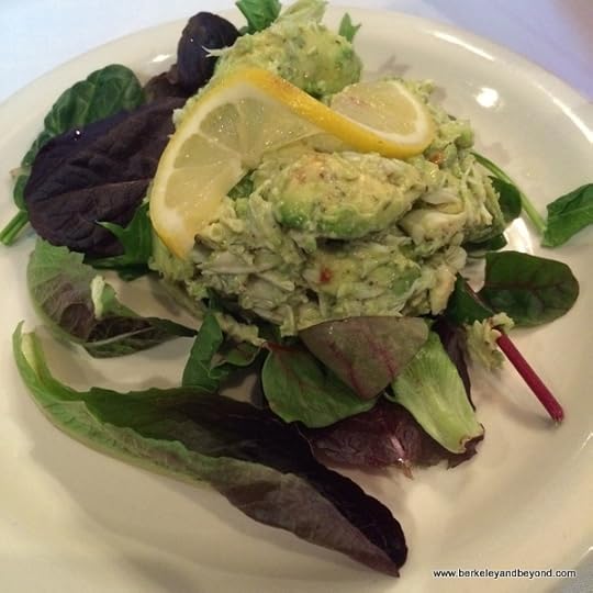 crab and avocado salad at Pujo Street Cafe in Lake Charles, Louisiana