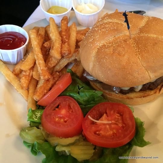 burger at Pujo Street Cafe in Lake Charles, Louisiana