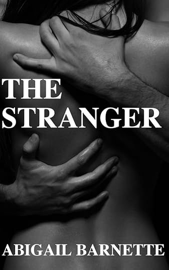 A dark-haired woman's naked back, with a man's large hands at her waist and neck. The words 